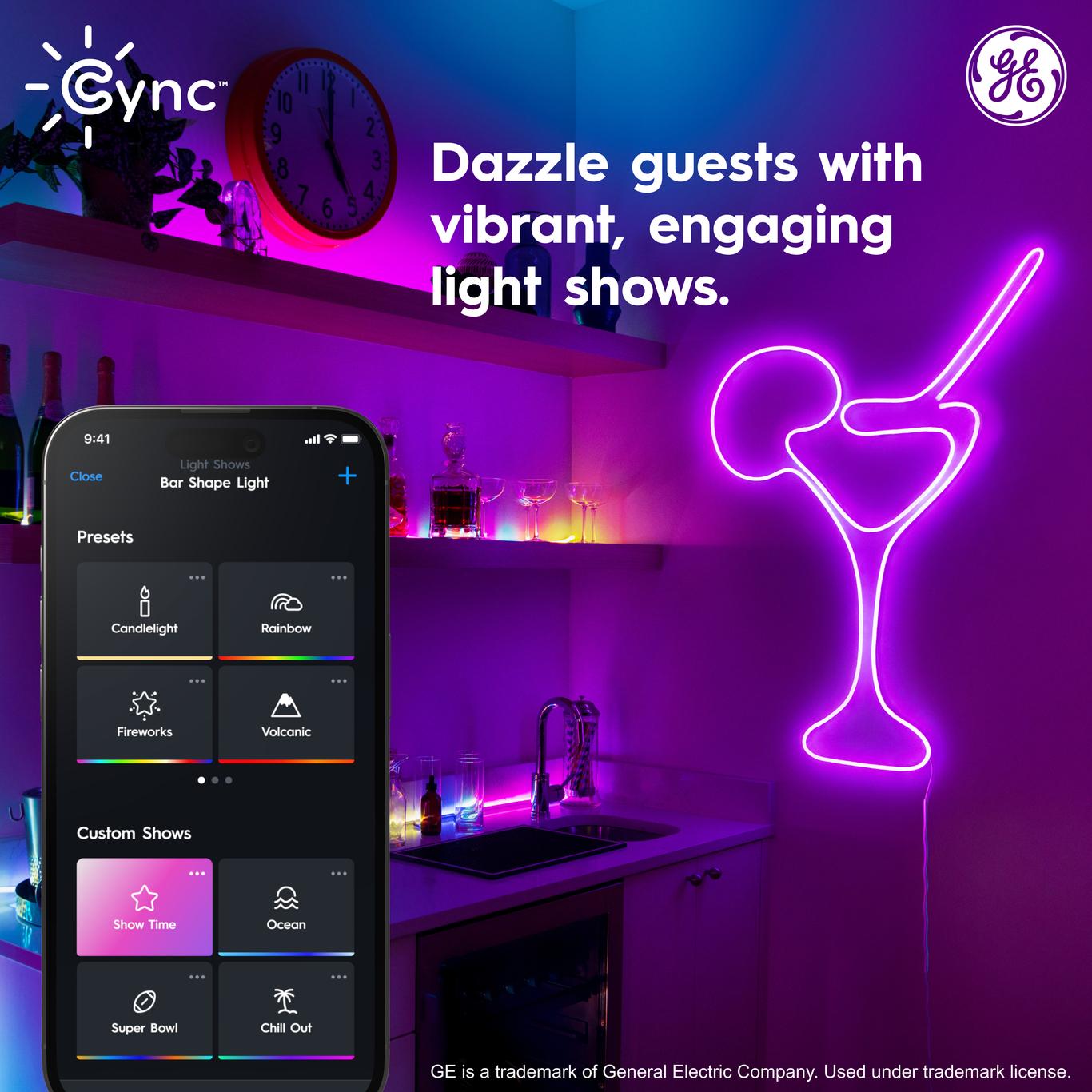 Cync Dynamic Effects Smart Neon Shape Light