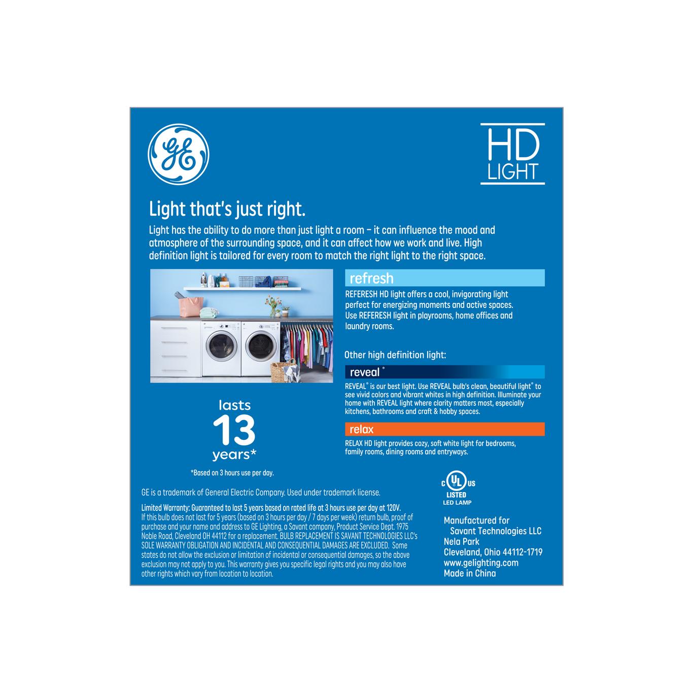 GE Refresh HD LED 40 Watt Replacement, Daylight, B11 Deco - Candle ...