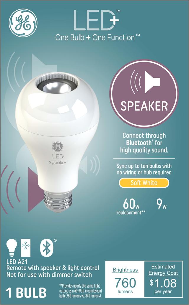 Wifi light bulb clearance speaker