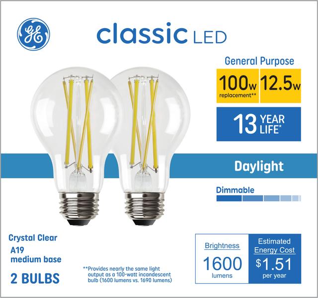 GE Classic LED 100 Watt Replacement Daylight A19 General Purpose