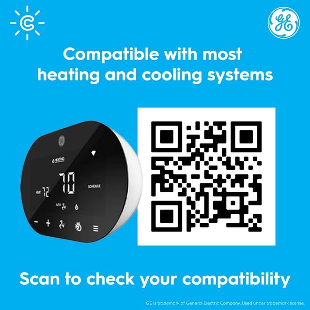 GE Cync Smart Thermostat, ENERGY STAR Certified Programmable WiFi ...