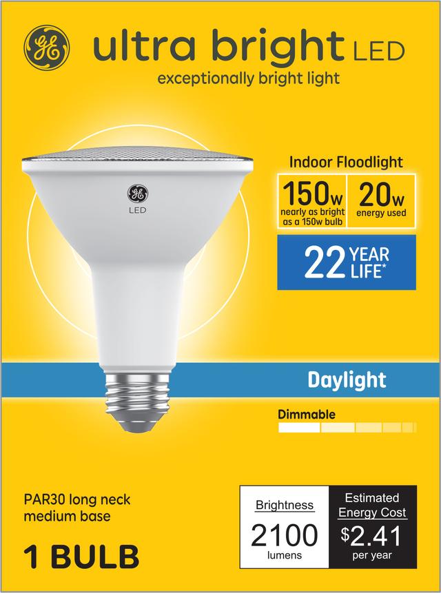 GE Ultra Bright LED 150 Watt Replacement Daylight PAR30 Indoor