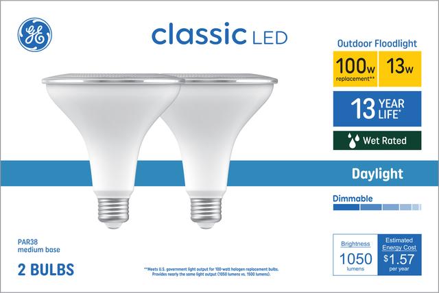 GE Classic LED 100 Watt Replacement Daylight PAR38 Outdoor