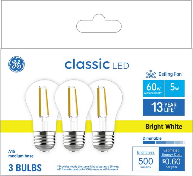 60 watt deals ceiling fan bulbs