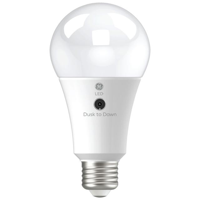 GE Lighting LED+ Dusk to Light Bulb, Sunlight Sensing Outdoor Security LED Light Bulb, General Purpose, 100W, Daylight (1 Pack)