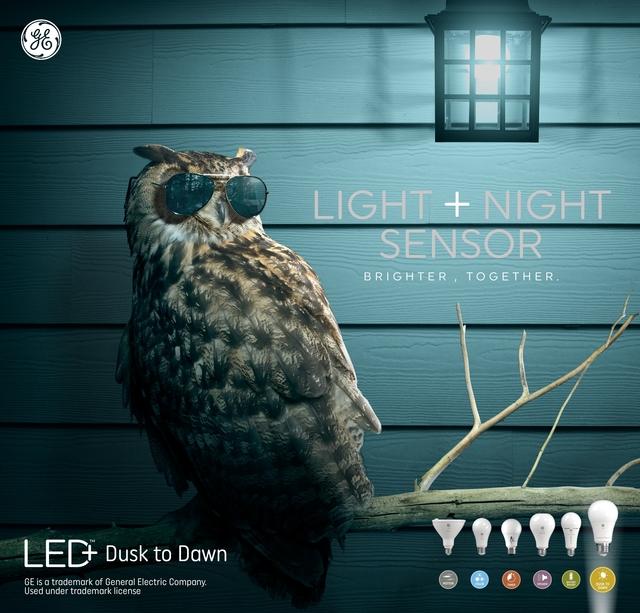 GE LED+ Dusk to Dawn Light Bulbs, Sunlight Sensing Outdoor Security LED