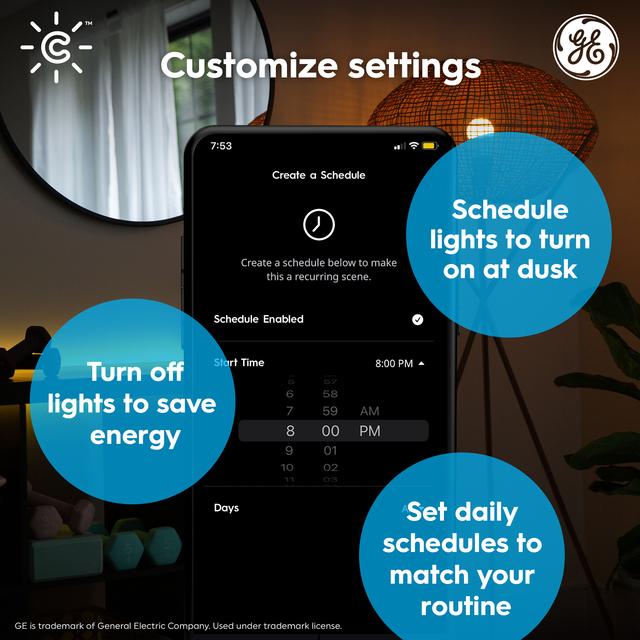 GE CYNC Indoor Smart Plug, Matter Compatible, Works with Alexa and Google  Assistant, Bluetooth and Wi