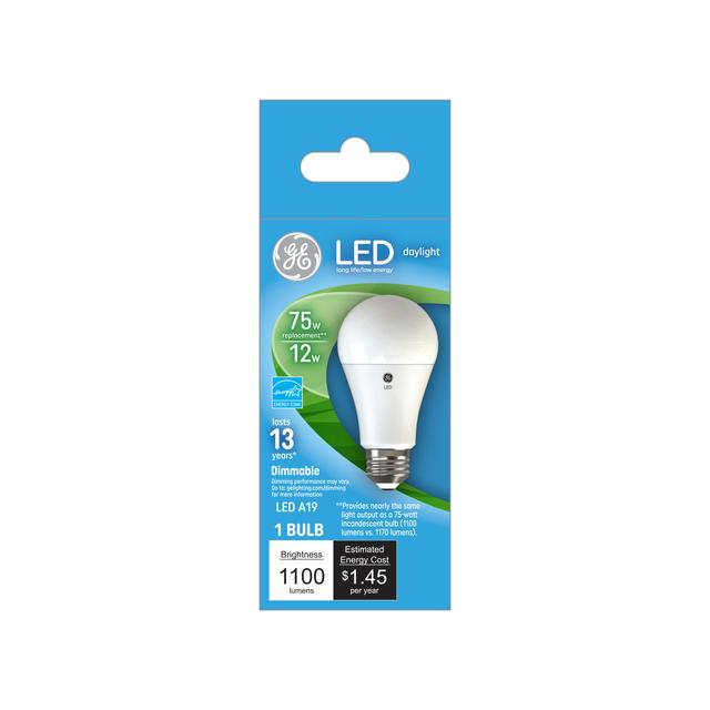 GE Classic LED 75 Watt Replacement, Daylight, A19 General Purpose Bulb (1 Pack)