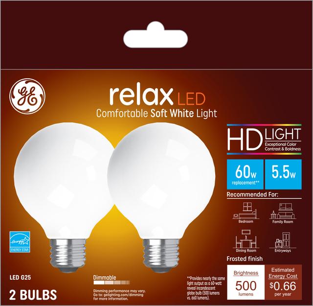 60w g25 incandescent deals bulb