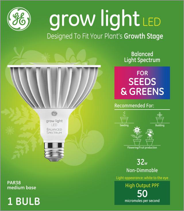 Ge grow light 32w balanced spectrum store led par38