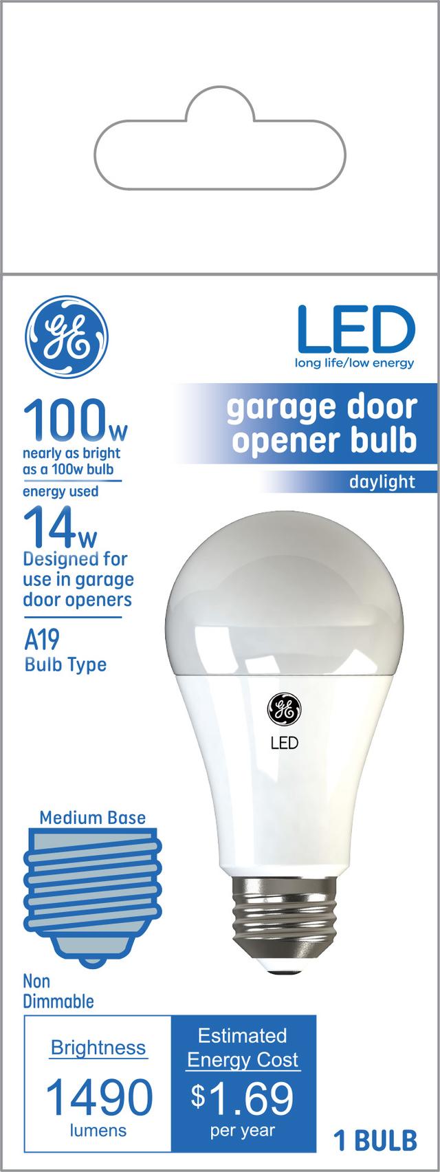 GE Basic LED 100 Watt Replacement Daylight A19 Garage Door