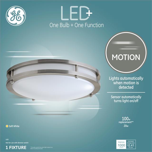 GE LED Motion Soft White 100W Replacement Integrated LED Ceiling