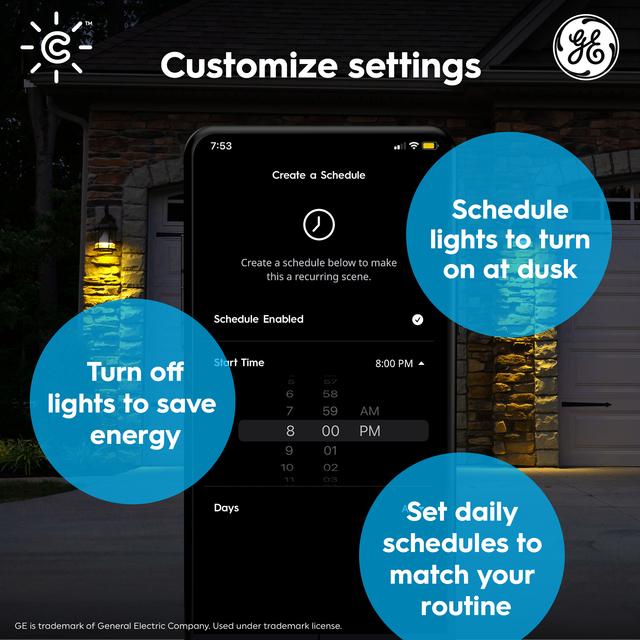 GE CYNC Outdoor Smart Plug, Works with Alexa and Google Assistant,  Bluetooth and Wi-Fi Enabled (1 Pack)