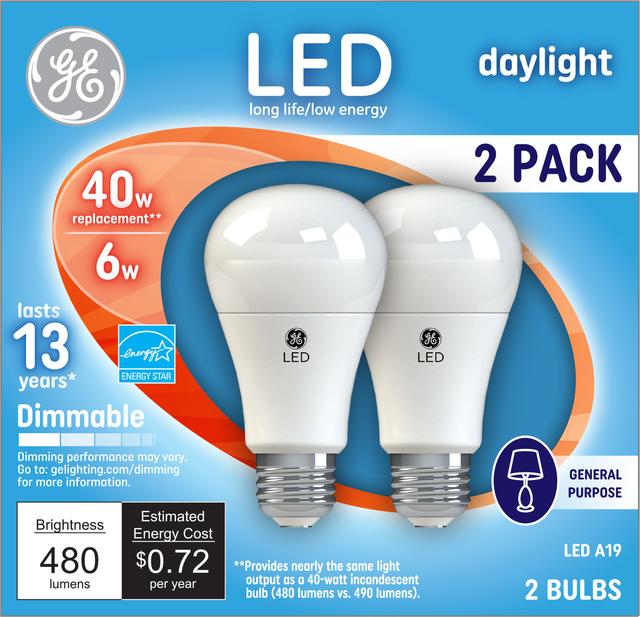 GE Classic LED 40 Watt Replacement Daylight A19 General Purpose