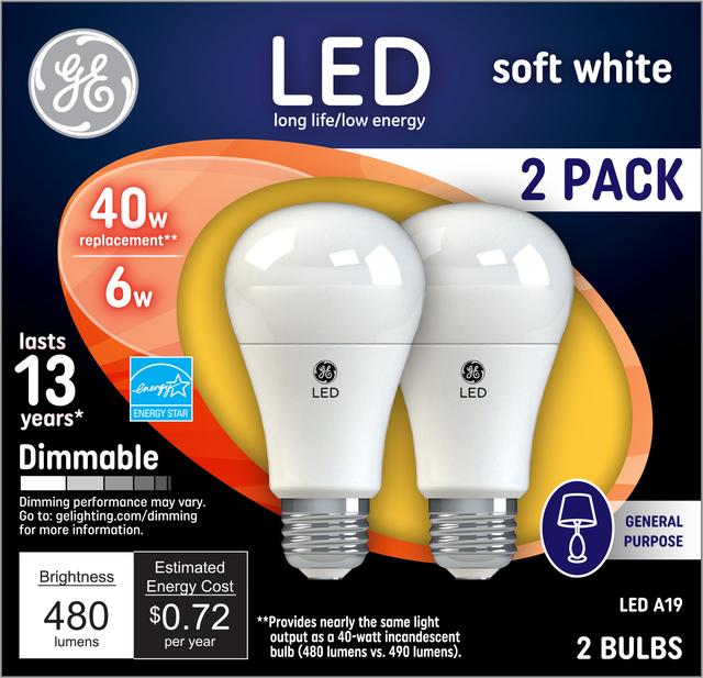 40 watt dimmable light outlet bulbs