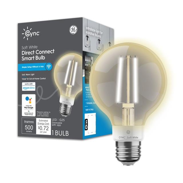 Cync Soft White Direct Connect Smart Bulb 1 LED G25 Bulb 60W