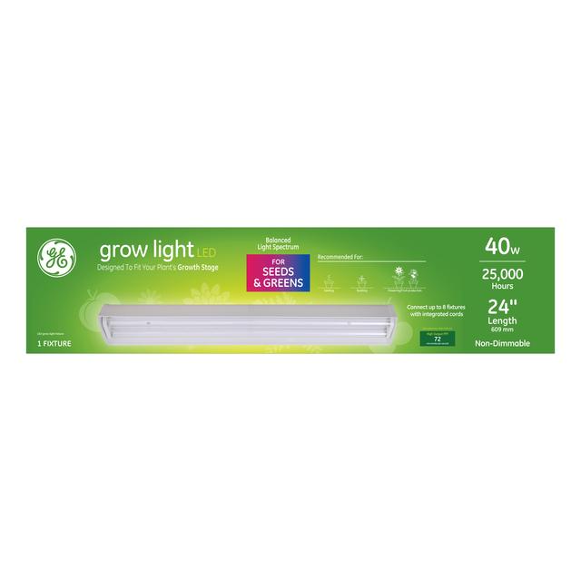 GE Grow LED Light Bulbs for Seeds and Greens Linear Fixture 40