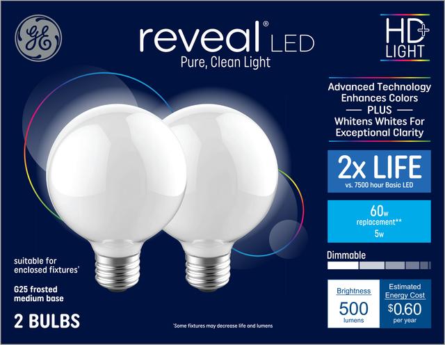 Reveal 60 watt on sale incandescent light bulbs