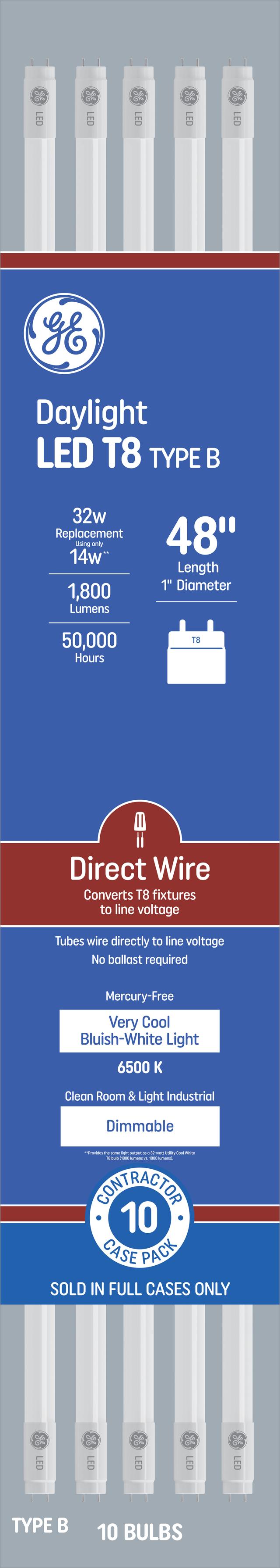 Ge sunshine deals led t8