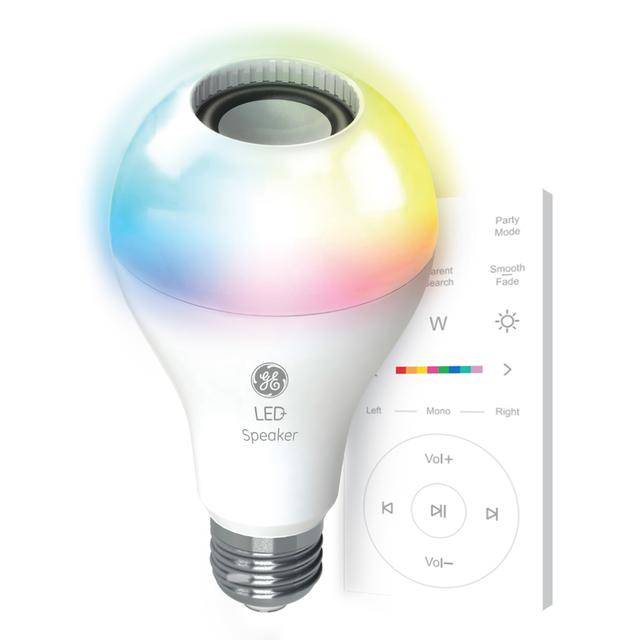 GE LED+ Speaker Soft White and Color 60W Replacement Indoor