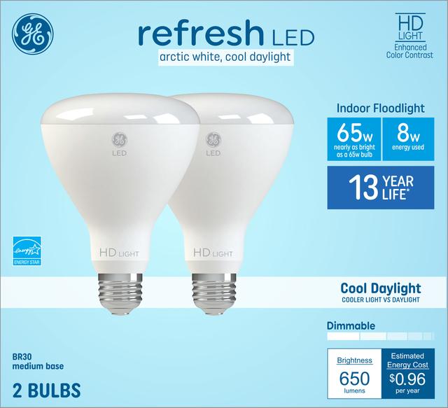 GE Refresh HD LED 65 Watt Replacement Cool Daylight R30 Indoor