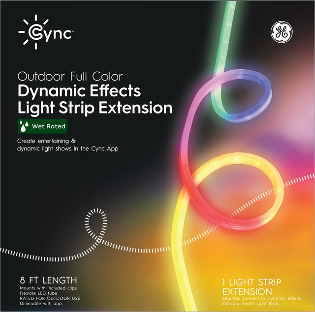 GE CYNC Dynamic Effects LED Light Strip Extension for Full Color