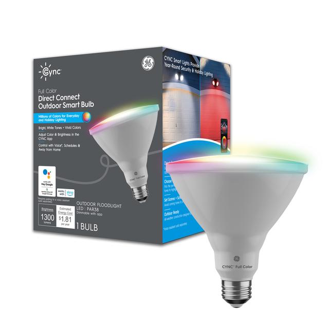 GE Cync Direct Connect Full Color Smart LED Light Bulb Color