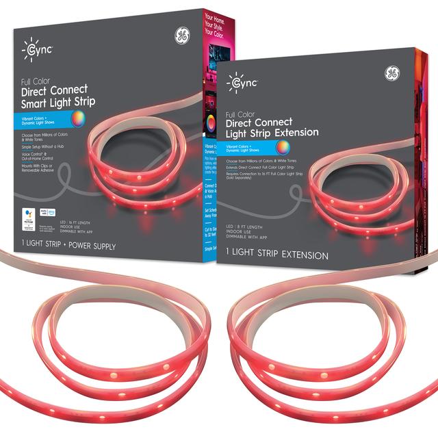 GE Cync Full Color Direct Connect Light Strip and Extension Bundle