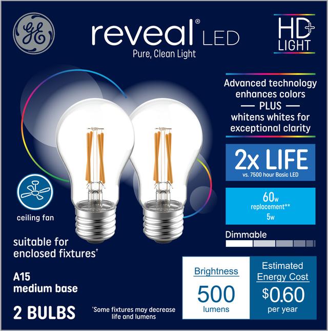 Ge reveal 100 watt deals incandescent light bulbs