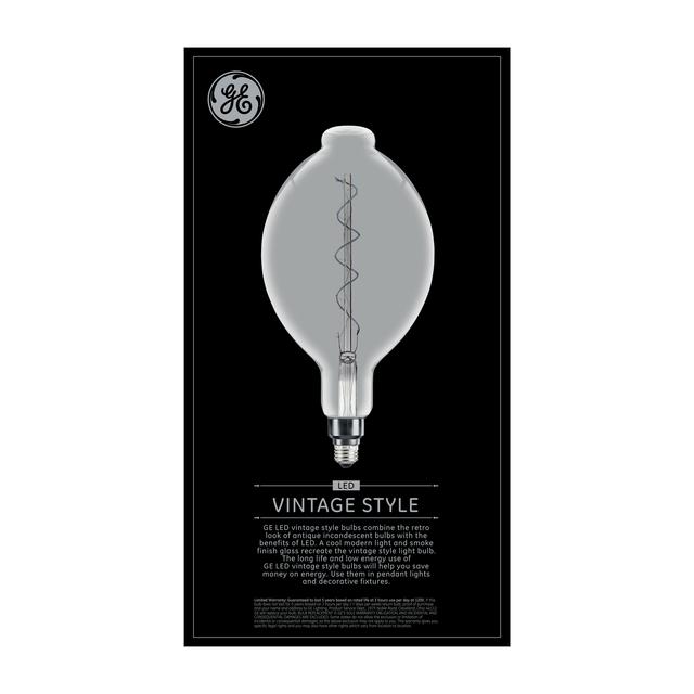 GE Vintage LED 25 Watt Replacement, Daylight, BT56 Deco - Globe Bulbs (1  Pack)