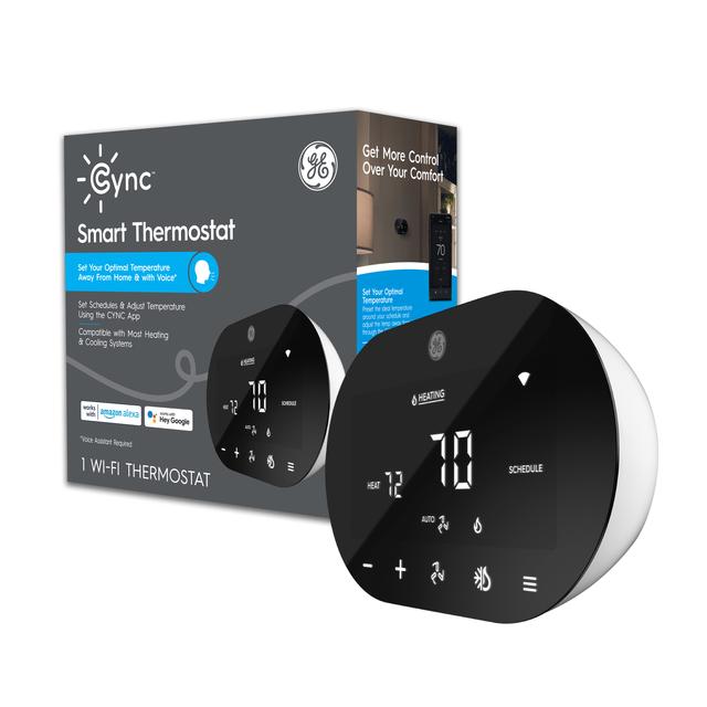 GE CYNC Smart Temperature Sensor, Smart WiFi Thermostat Sensor, Humidity  Sensor, Works with Cync Smart Thermostat (Sold Separately)