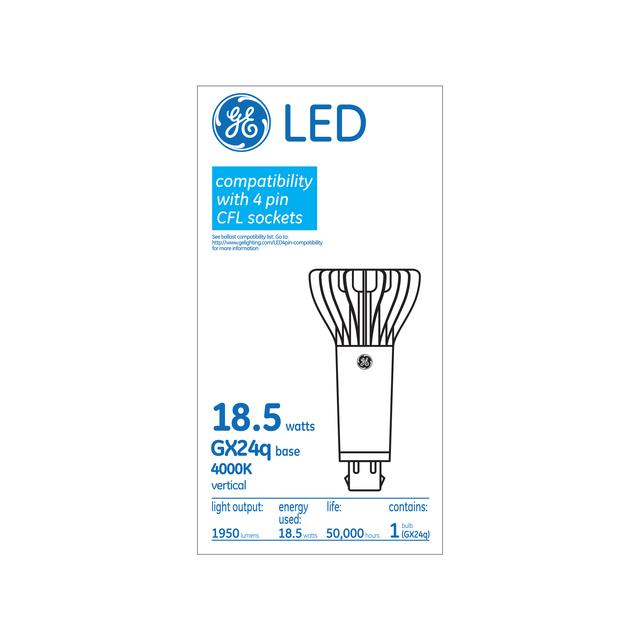 GE Classic LED 18.5 Watt, Cool White, HEX (TBX) Plug-In Bulb (1 Pack)