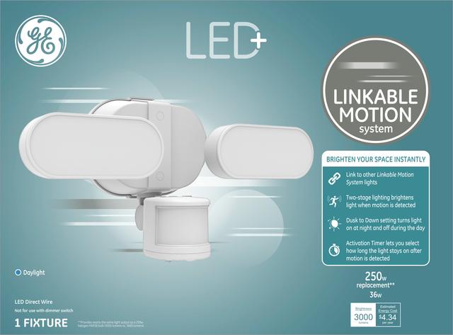 GE LED Linkable Motion Daylight 250W Replacement Integrated LED