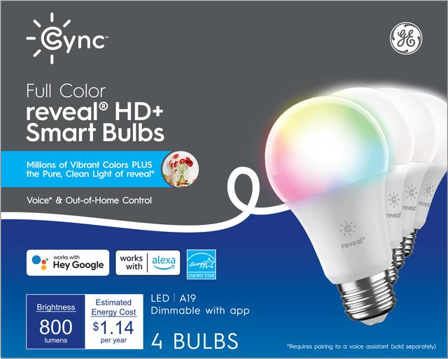 GE C-Sleep Smart Bulb for the Bedroom, 3-Color Settings, Works with Google  Assistant (1