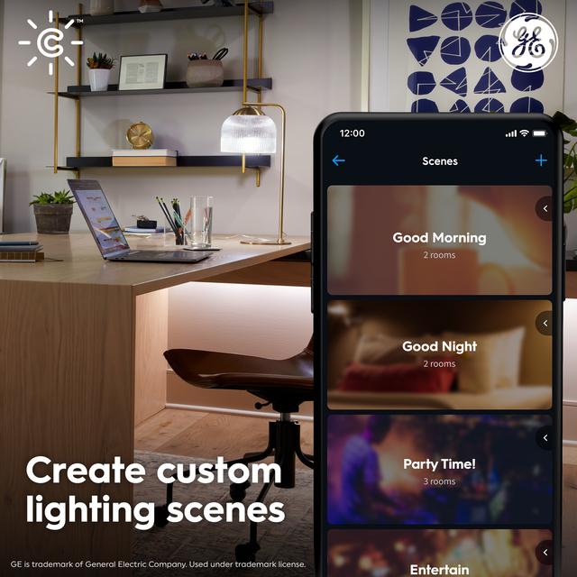 GE Cync Bluetooth Smart LED Light Bulbs, Color Changing, Works With ...