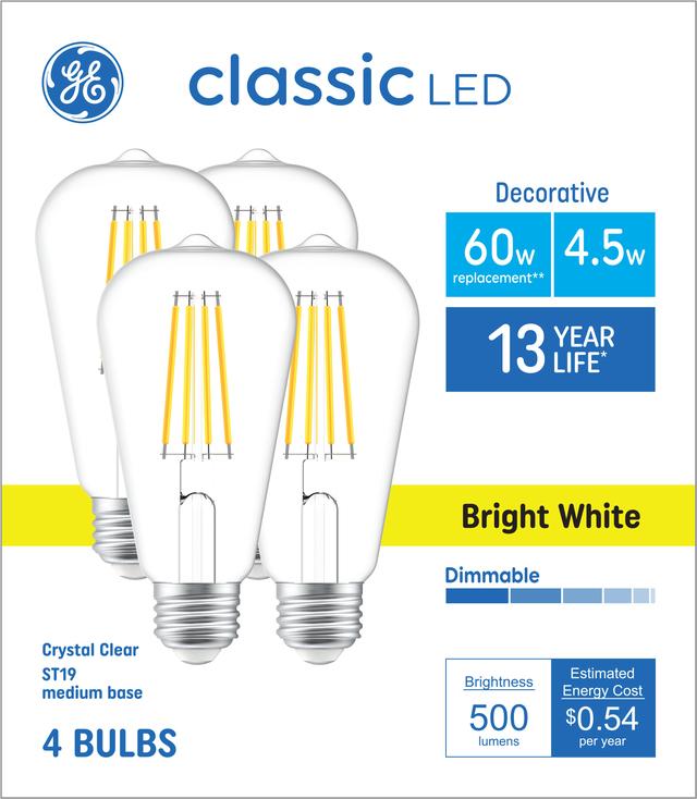 Bright white deals edison light bulbs