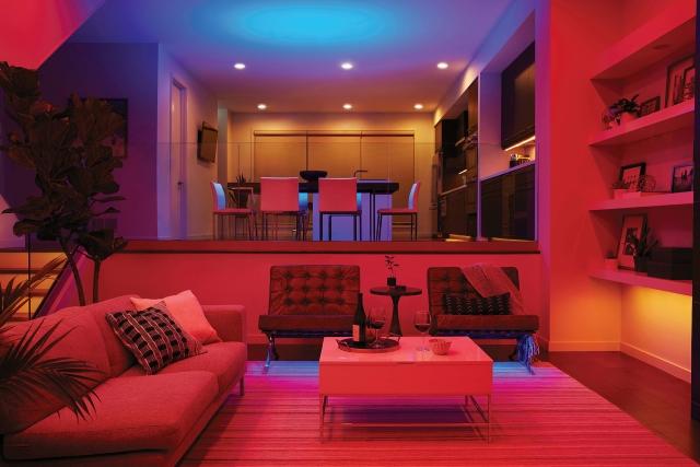 Colored LED Light Strips, Living Room Lighting