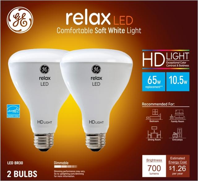 ge relax led 65w