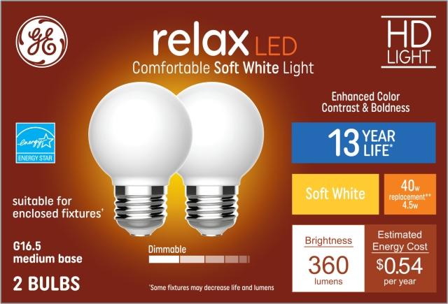 relax led comfortable soft white light 40w