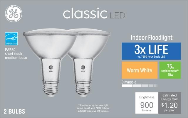 ge classic led par30 short neck