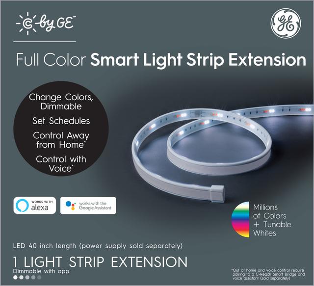 GE CYNC 16 foot Outdoor Wet Rated Bluetooth/Wi-Fi Color Changing Smart LED  Light Strip Full Color 93130387 - Best Buy