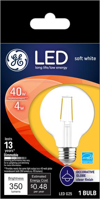 ge globe light bulbs