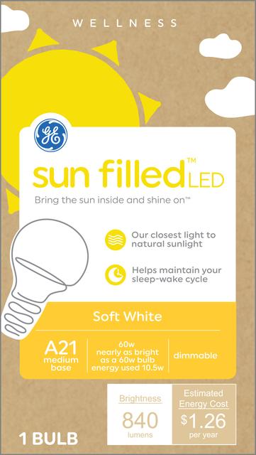 ge sun filled led bulbs