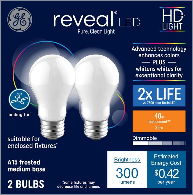 ge reveal fluorescent tubes