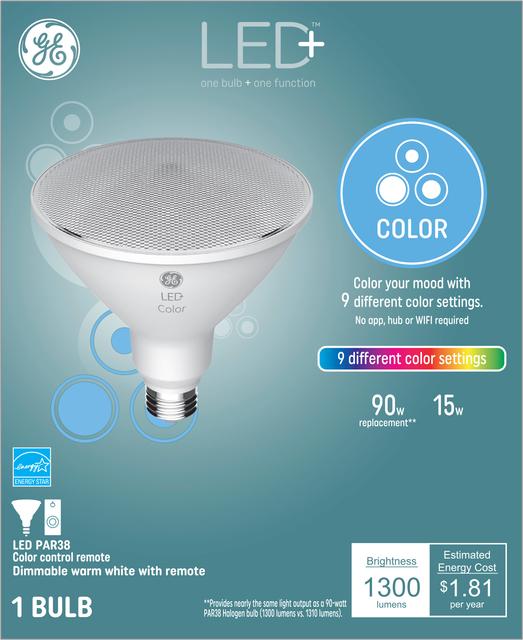 ge color changing light bulb with remote